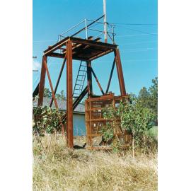 Westfalen Colliery No. 3, airshaft and emergency cage, 21 Bailey Street, Collingwood Park, Ipswich, 1991