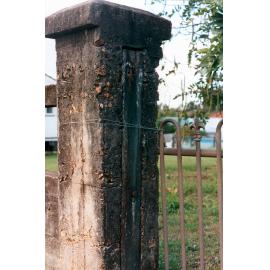 Section of fence at 20 Bertha Street, Goodna, Ipswich, 1991