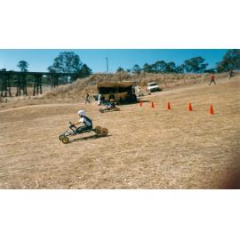 Karalee Scout Group at a Soapbox Derby in Lobb Street, Churchill, Ipswich, 1991