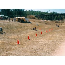 Karalee Scout Group at a Soapbox Derby on Lobb Street, Churchill, Ipswich, 1991