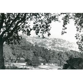 Panoramic view of Ipswich from Queens Park towards Denmark Hill, Ipswich, 1940s