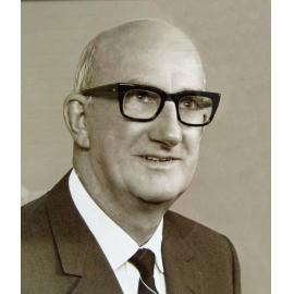 Portrait of Herbert Henry Phillips, General Secretary, Queensland Farmers' Co-operative Association Ltd., Ipswich, 1970