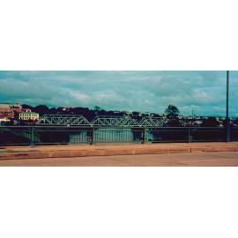 Railway bridge from David Trumpy bridge, Ipswich 1970s