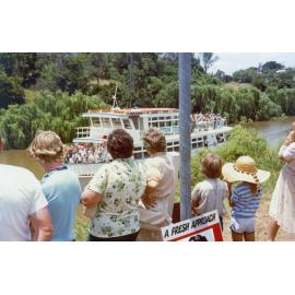 Ferry on the Bremer River near the town bridge, late c.1970s