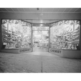 Shewan's Pharmacy shopfront, 111 Brisbane Street, Ipswich, 1958