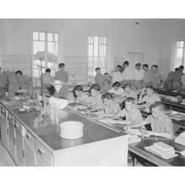 Science classroom, Ipswich Grammar School, Ipswich, 1959