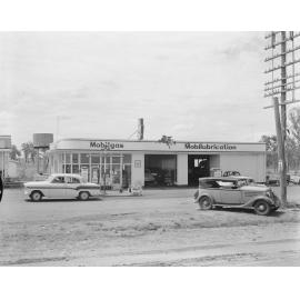 Mobilgas Service Station, thought to be at either Brassall or Blacksoil, Ipswich, 1959