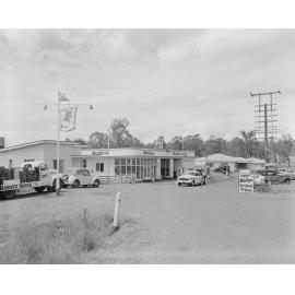 Mobilgas Service Station, thought to be at either Brassall or Blacksoil, Ipswich, 1959