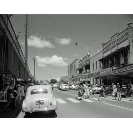 Nicholas Street  towards Brisbane Street, Ipswich, 1959