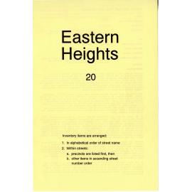 Eastern Heights - Ipswich Heritage Study 1992 Volume 3