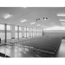 St Paul's Church of England Hall Interior showing new Sebel chairs,  Ipswich, 1963