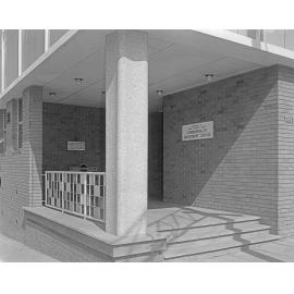 Entrance to Commonwealth Employment Service, corner of Brisbane and East Streets, Ipswich, 1963