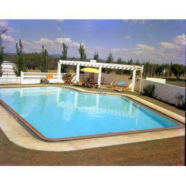 Swimming pool at residence of John McQueen, Edwards Street, Raceview, Ipswich, in 1963