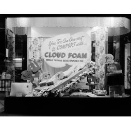Cribb & Foote Department Store window display for Cloudfoam, Ipswich, early 1950s