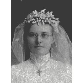 Wedding photograph of Hannah Matilda nee Schmeider