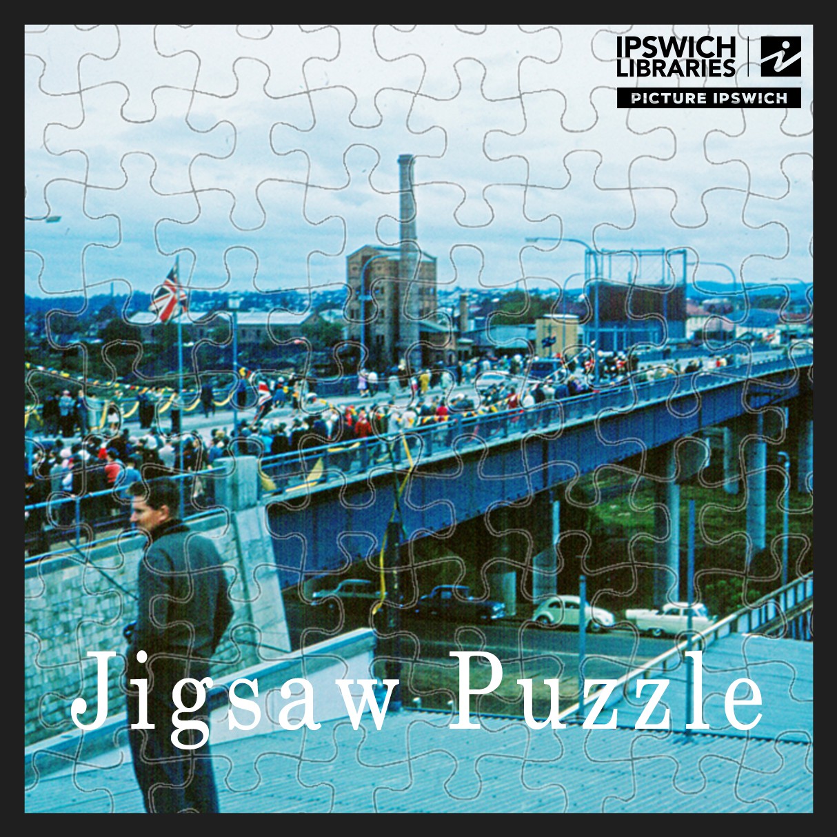 Opening of the David Trumpy Bridge over the Bremer River, Ipswich (Jigsaw Puzzle)
