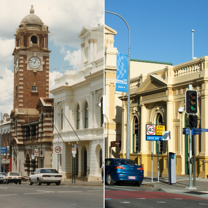 Brisbane Street, Ipswich, 1998 and 2023